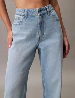 HIGH RISE STRAIGHT LT CAPE - Straight jeans