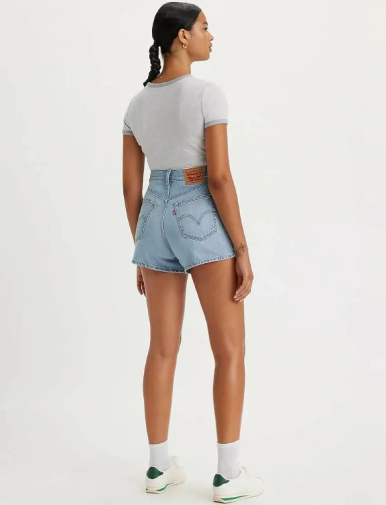 HIGH WAISTED MOM SHORT LIGHT T - Jeansshorts