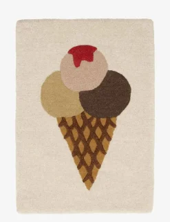 Ice Cream Tufted Miniature Rug / Wallhanger - Rektangulära mattor