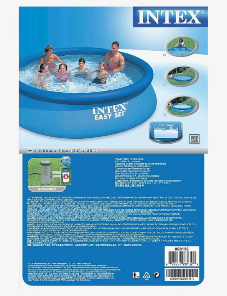 INTEX Easy Set Pool inkl. filterpump - Barnpool