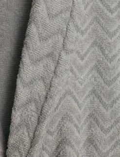 JACQUARD HERRINGBONE ROBE - Morgonrock