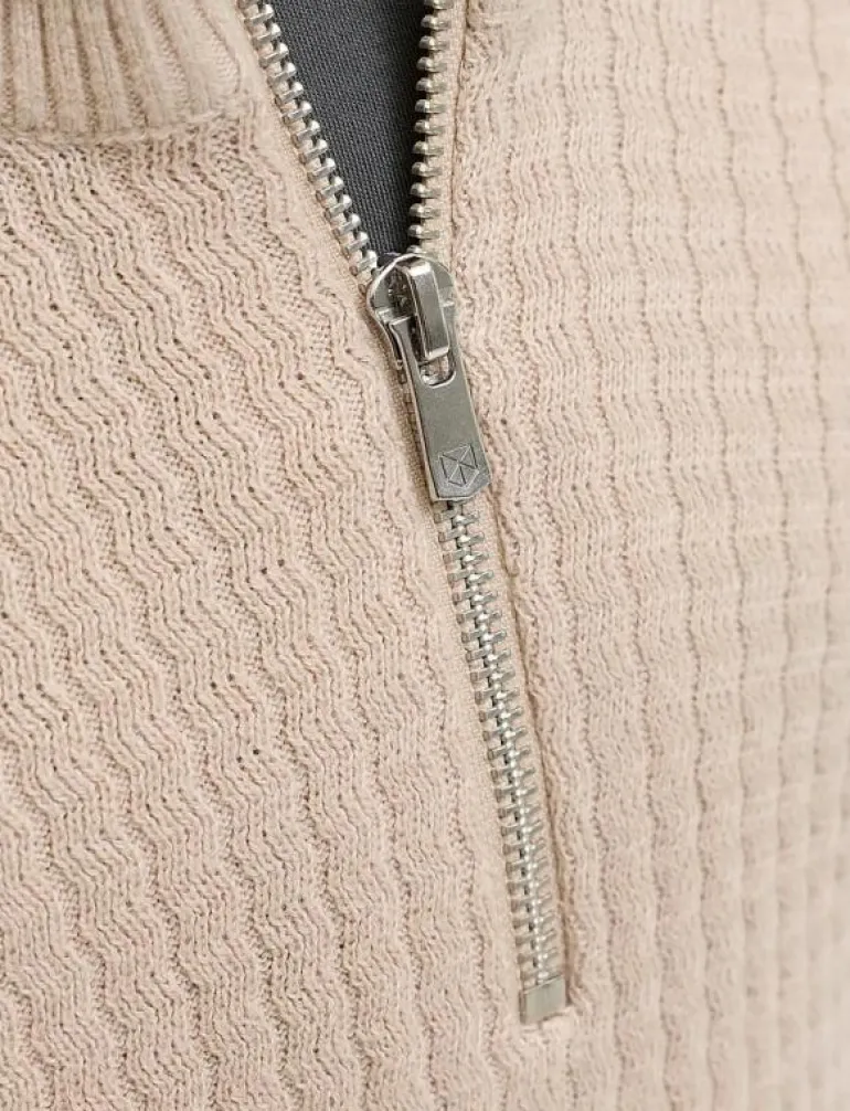 JPRBLUBARKLEY KNIT HALF ZIP JNR - Stickade tröjor