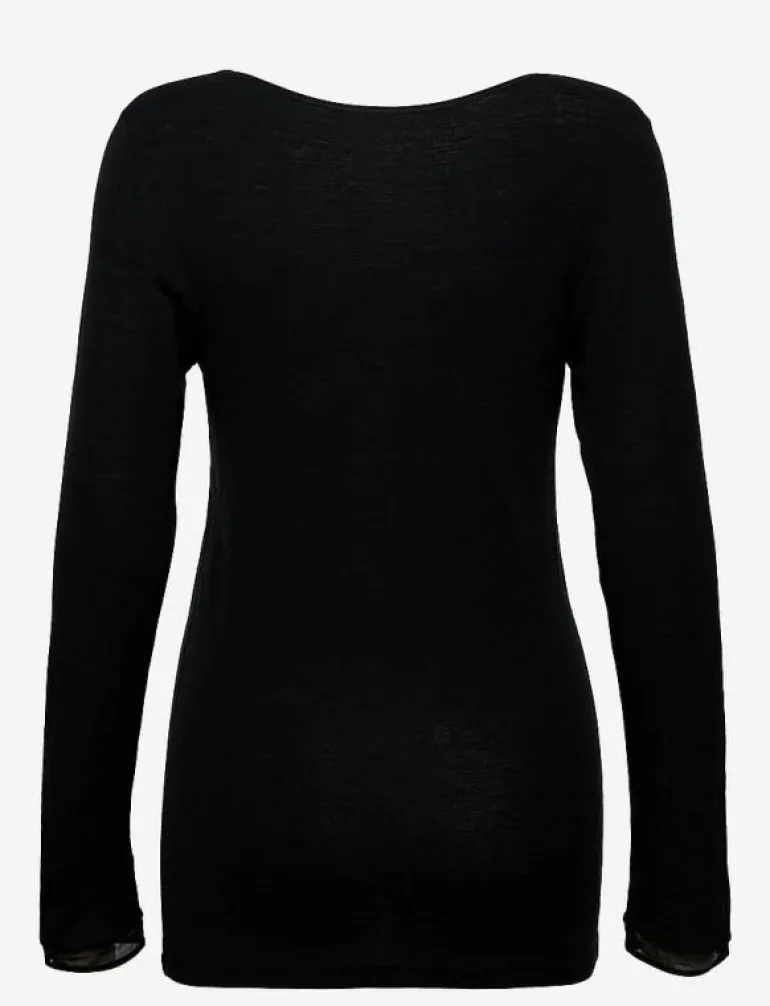 JULIANA T-SHIRT LONG SLEEVE WOOL - Underställströjor