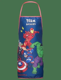 Kids Apron + hat - Avengers 001 - Förkläde