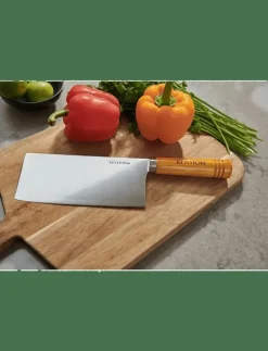 Kniv Cleaver 18cm trähandtag Ken Hom - Grönsaksknivar