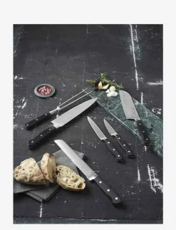 Knivset Pluton 6 delar Stål/Svart - Knivset