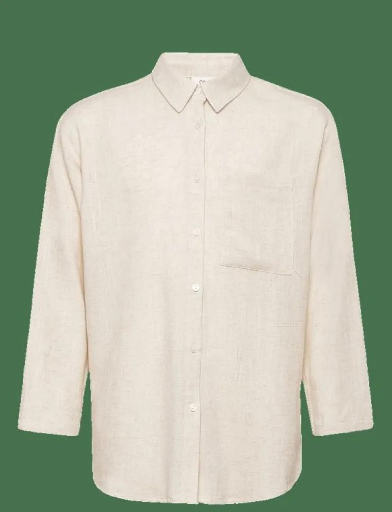 Latti LS Linen Shirt - Långärmad skjorta