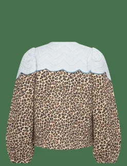 Leopard Jacket with Clouds - Quiltade jackor