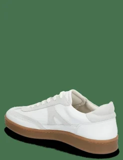 Liga - White Leather - Låga sneakers