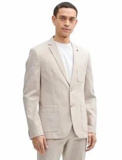 linen blazer - Enkelknäppta kavajer