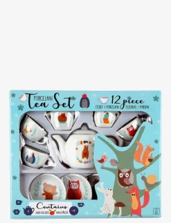 Little Woodies - 12 pcs porcelain tea set - Leksakskök & Tillbehör