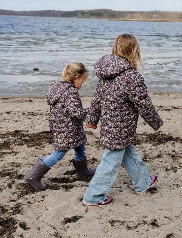 Long Puffer Jacket Aop Rec. - Dunjackor & fodrade jackor