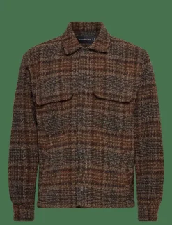 LONG SLEEVE BOUCLE OVERSHIRT - Jackor & rockar