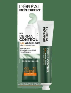 L'Oréal Paris Men Expert Derma Control 2-i-1 punktbehandling & ansiktsmask för oren hud 45 ml - Ansiktsvård