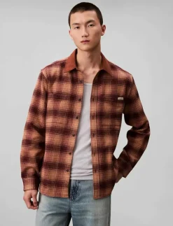 LS BRUSHED YD TWILL SHIRT JACKET - Jackor & rockar