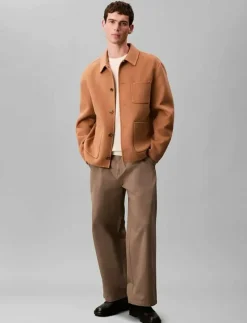 LS DOUBLE FACE WOOL BLEND CHORE - Ulljackor