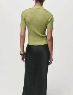 Lurex polo neck sweater - Pikéer