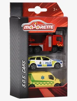 Majorette 3-Pack Svenska Utryckningsfordon - Leksaksfordon