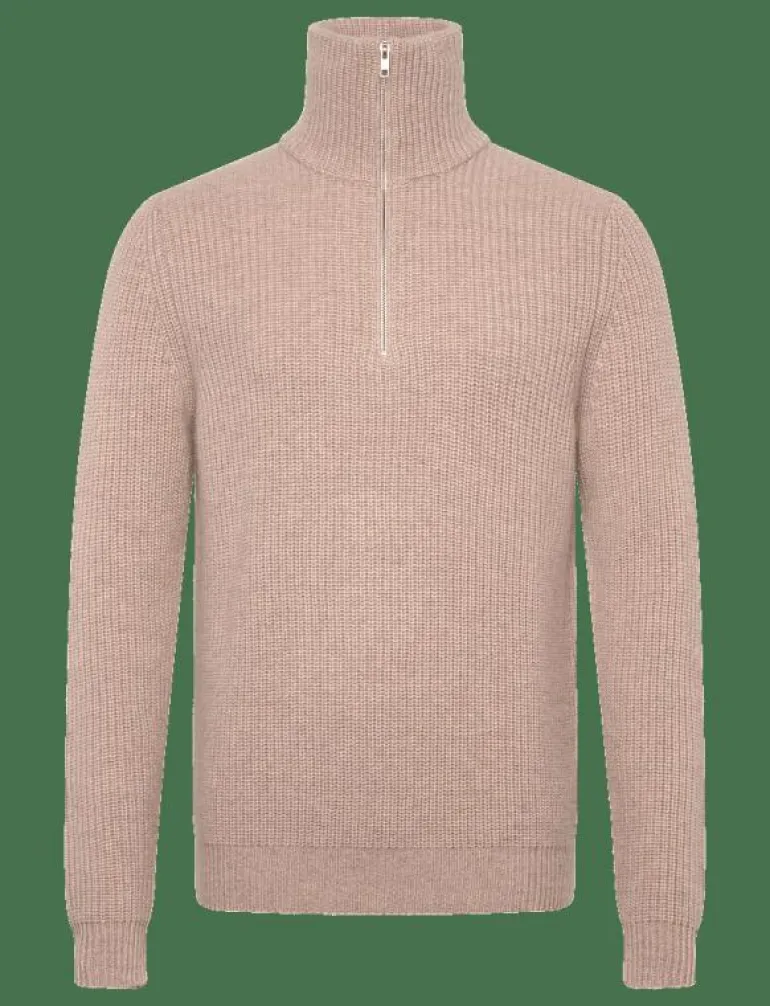 Man Chunky Rib Half Zip - Stickat
