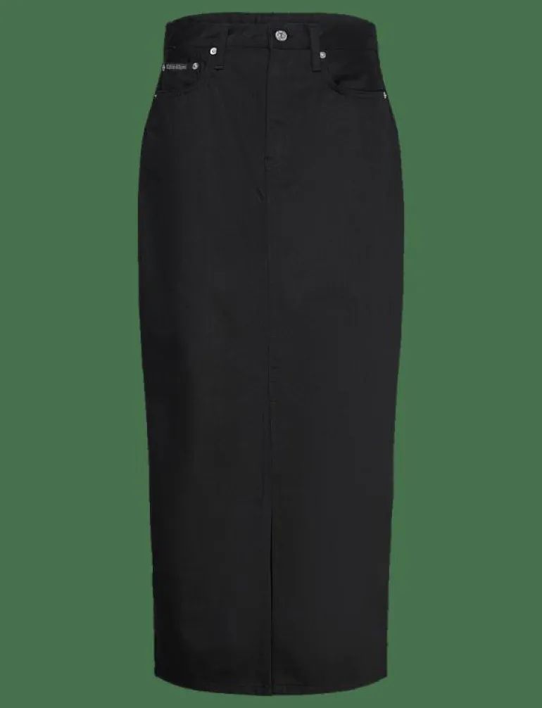 MAXI DENIM SKIRT - Midi kjolar