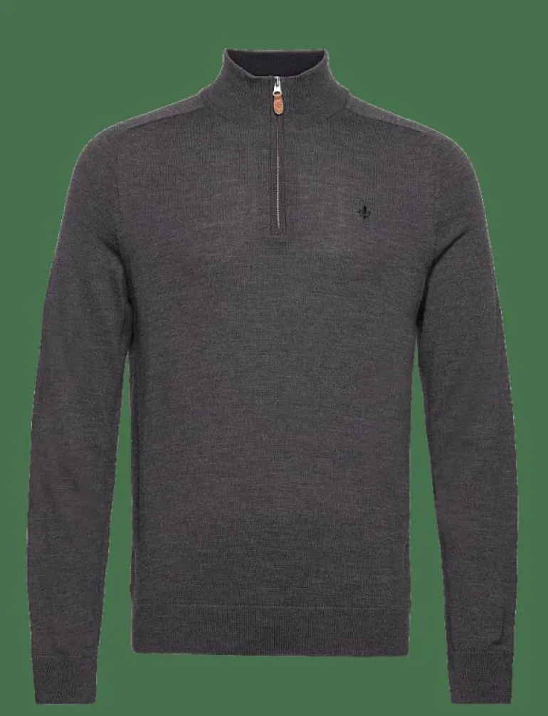 Merino John Zip - Stickat
