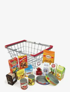 Metal Basket with grocery products - Marknadsstånd