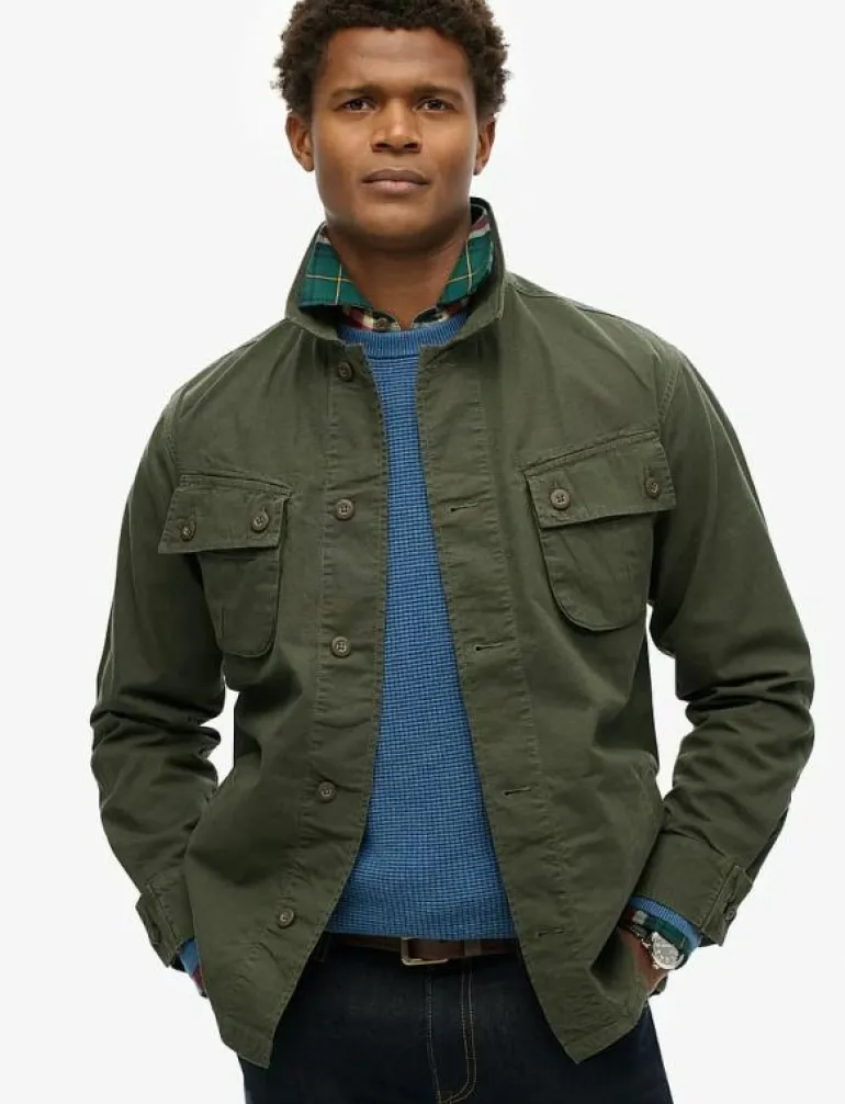 MILITARY OVERSHIRT JACKET - Tunna jackor