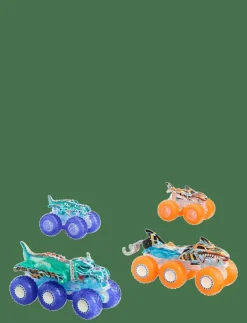 Monster Trucks Power Smashers Toy Truck & Big Rig Multipack (4 Toy Trucks) - Lastbilar