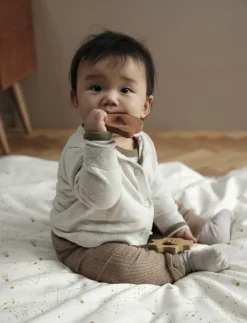 Natural Rubber Teether - Planet - Cinnamon - Bitleksaker