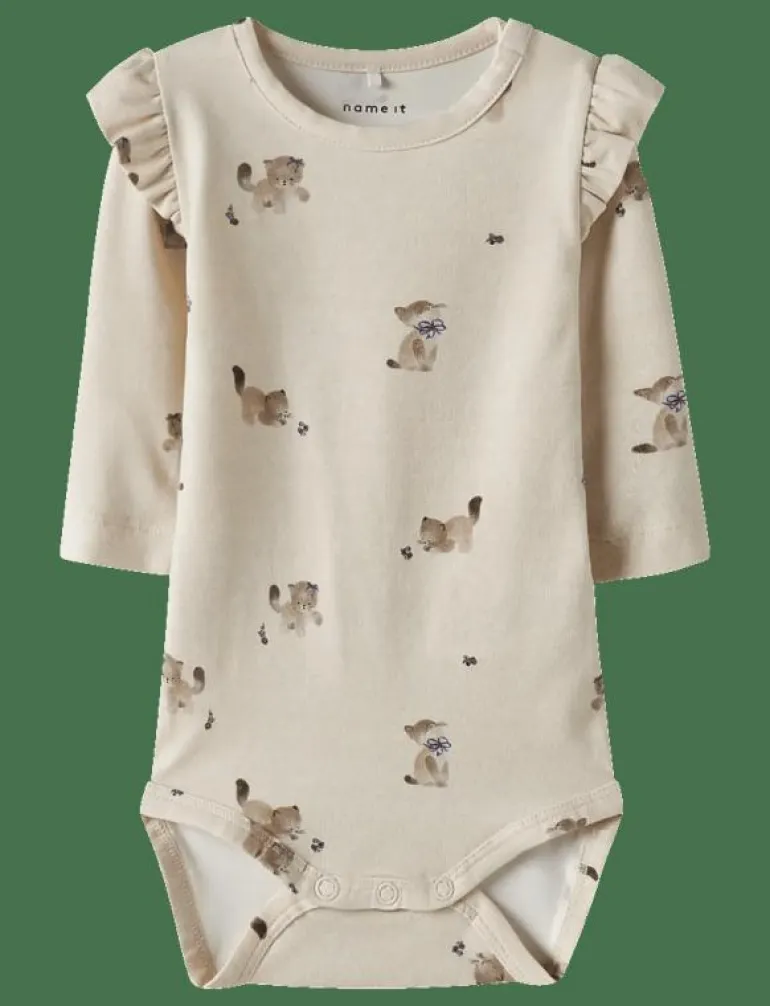 NBFTANNY LS BODY - Långärmad bodysuit