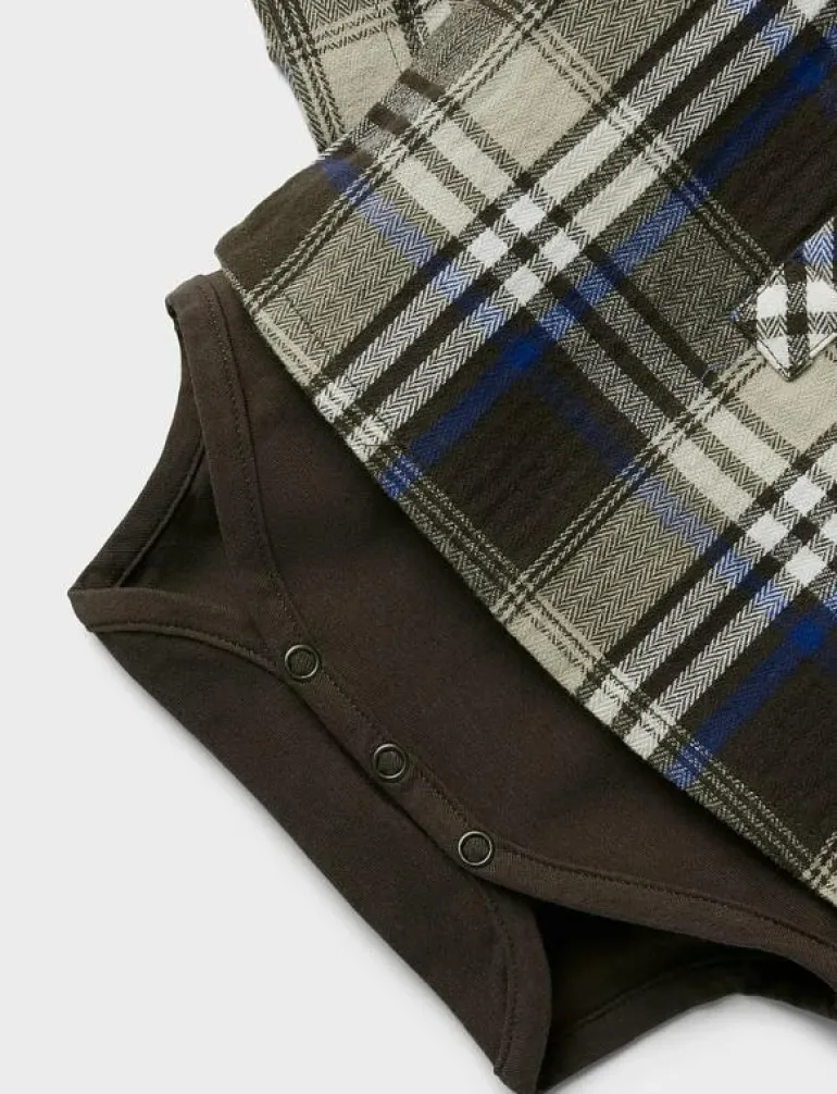 NBMNOLAND LS SHIRT BODY - Långärmad body