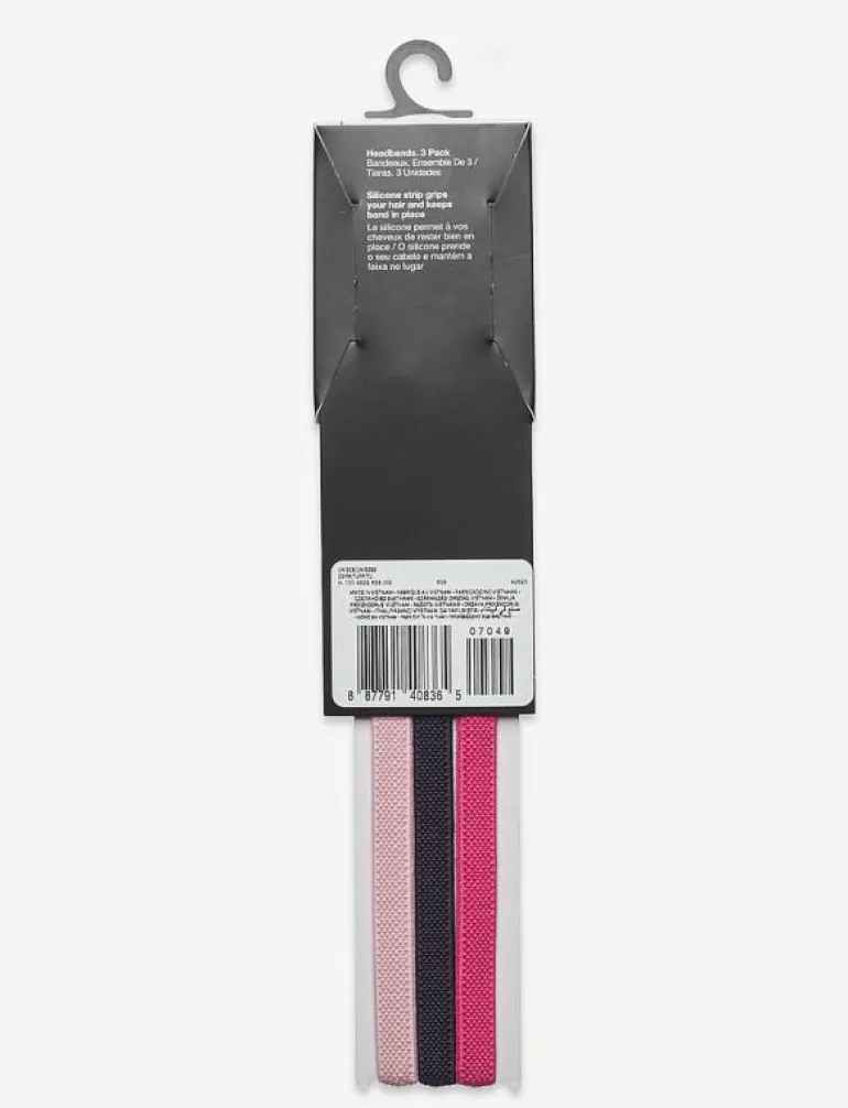 NIKE ELASTIC HEADBANDS 2.0 3 PK - Pannband