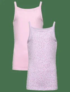 NKFSTRAP TOP 2P PASTEL LILAC DOT NOOS - Ärmlösa