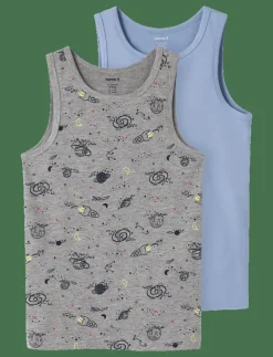 NKMTANK TOP 2P GREY SPACE NOOS - Överdelar