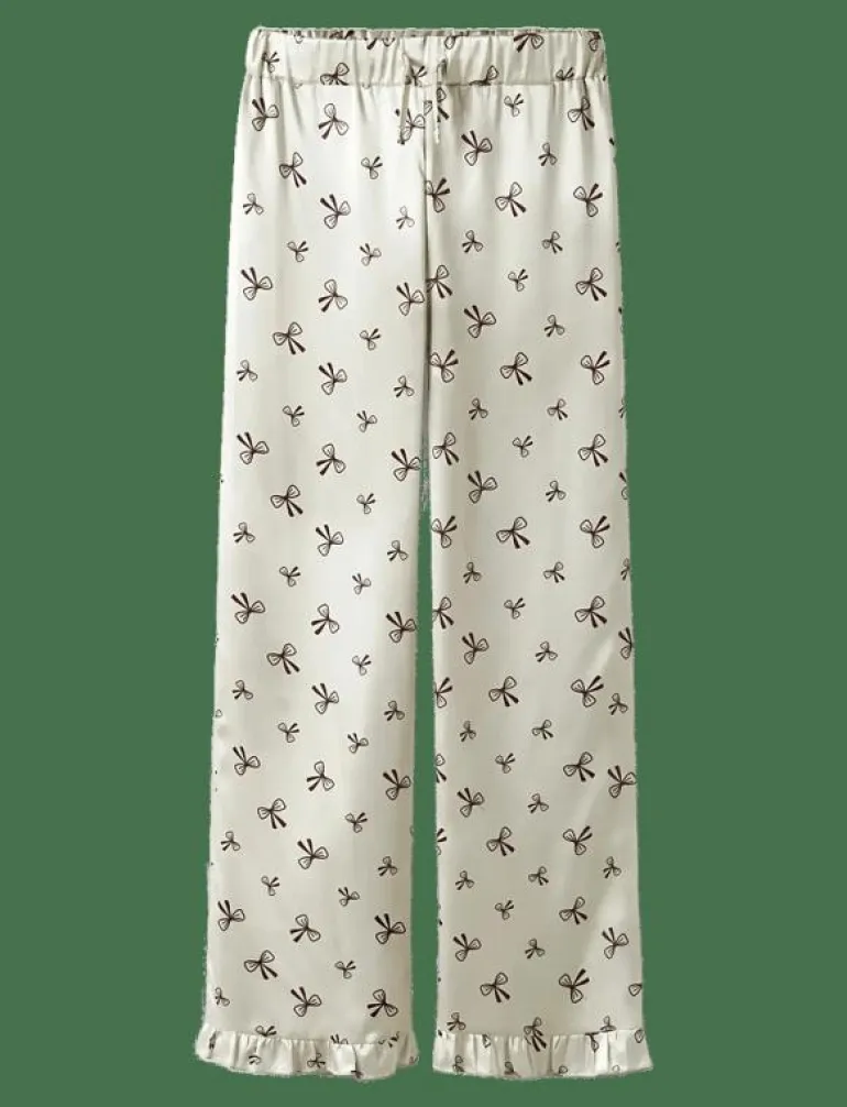 NLFBOW SATIN PYJAMAS - Set