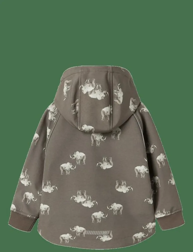 NMMALFA08 SOFTSHELL JACKET AOP FO - Jackor