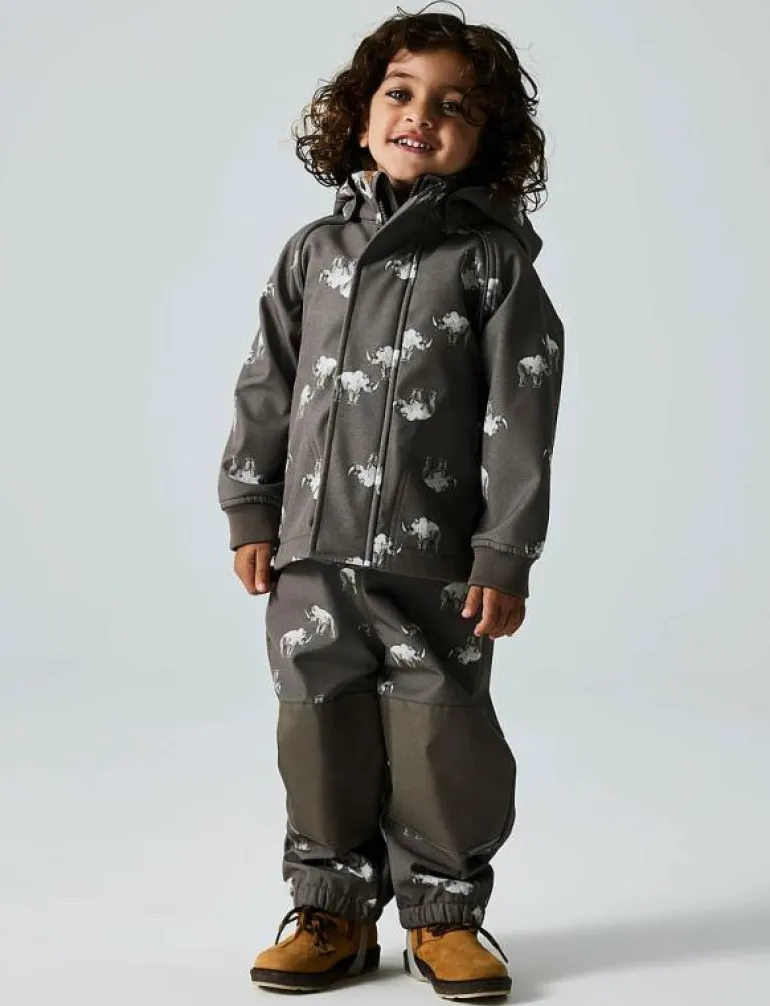 NMMALFA08 SOFTSHELL JACKET AOP FO - Jackor