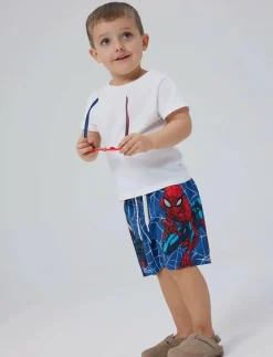 NMMMAVE SPIDER LONG SWIMSHORTS MAR - Badbyxa