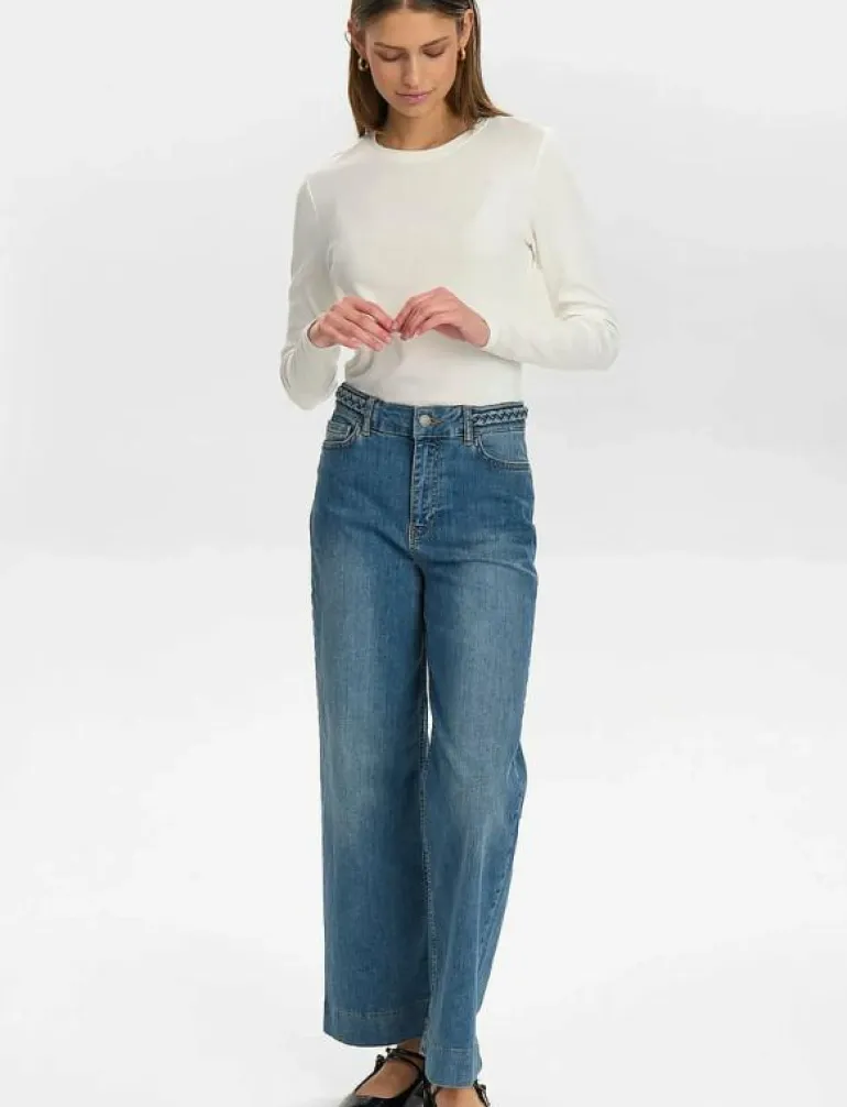NUPARIS CROPPED JEANS - Vida byxor