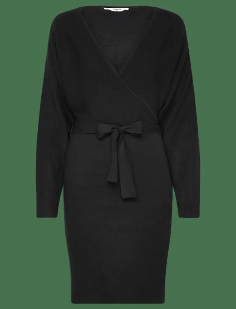 OBJRADJA KNIT L/S RE DRESS 134 - Midiklänningar