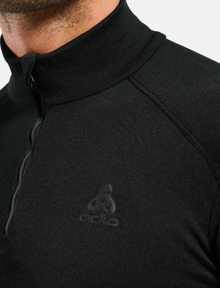 Odlo Active Warm Bl Top Turtle Neck L/S Half Zip - Underställströja