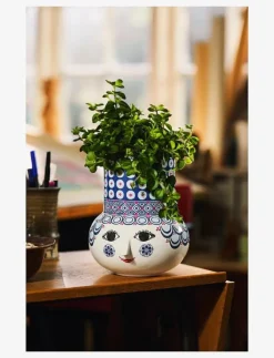 Olga Vas H20 cm blå - Vaser