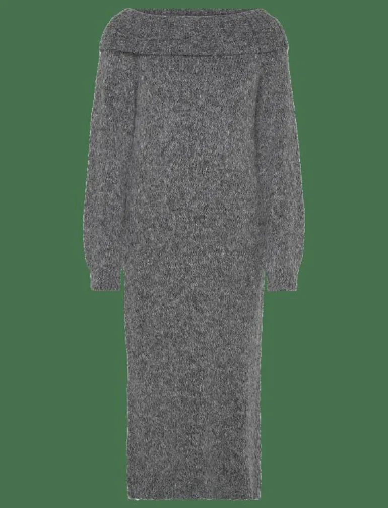 OLMMARIE LS OFF SHOULDER DRESS KNT - Stickade klänningar
