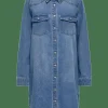 ONLLISA L/S DNM DRESS GUA - Korta klänningar