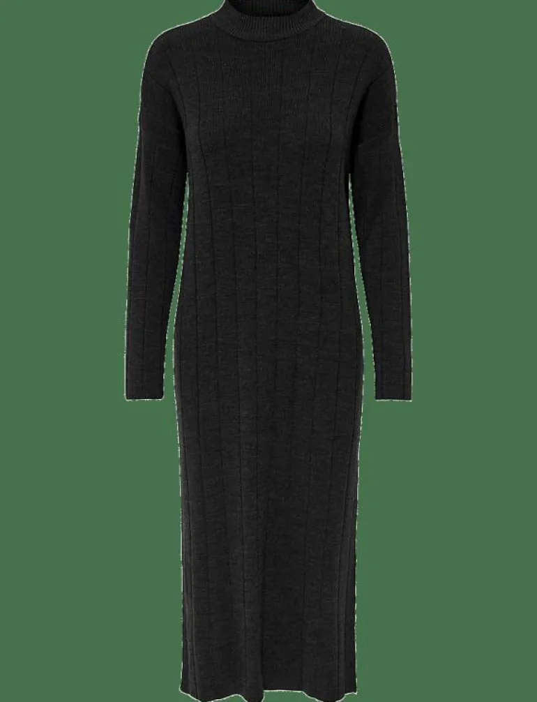 ONLTESS LS HIGHNECK MIDI DRESS KNT - Midiklänningar