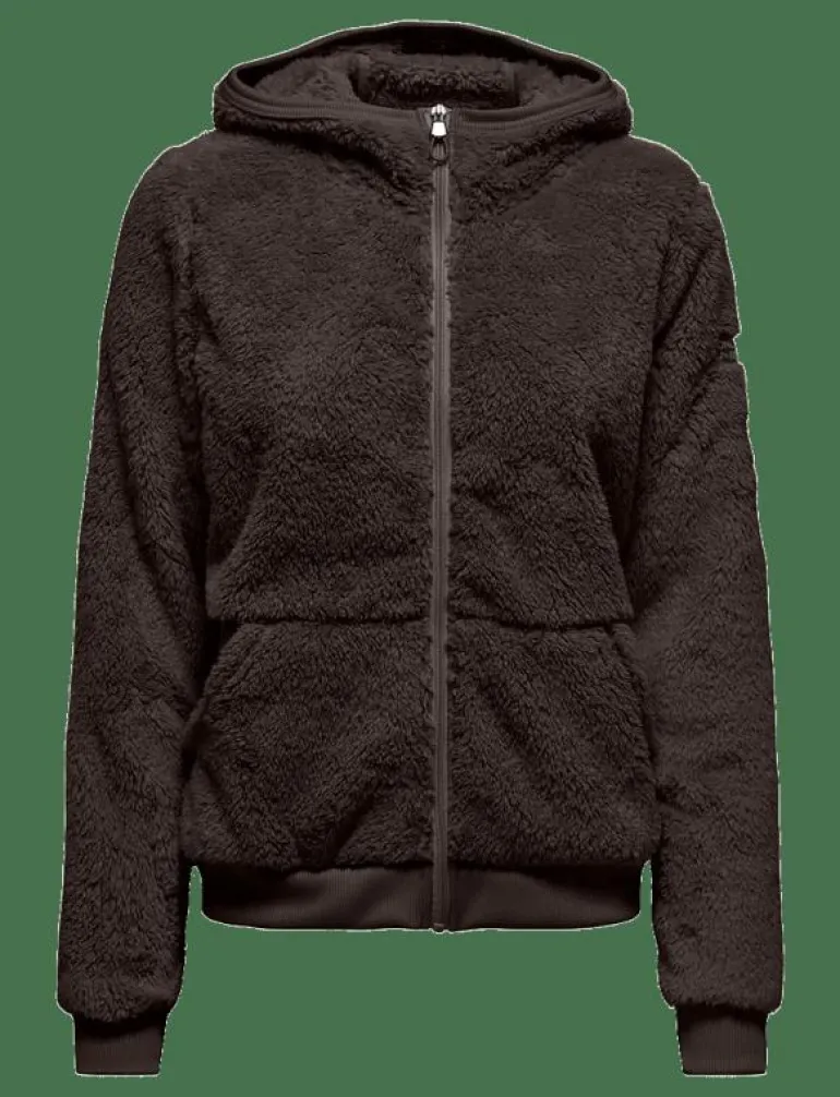 ONPFLUFFY HOOD FZ LS JCK - Huvtröjor