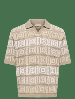 ONSBART LIFE RLX 5 SS RESORT KNIT - Kortärmade pikéer