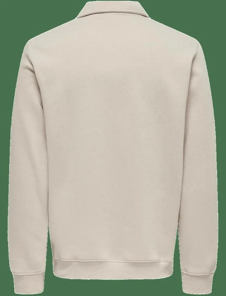 ONSCERES 1/4 ZIP SWEAT POLO - Långärmade pikéer