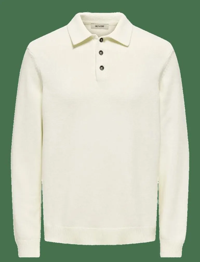 ONSHOPE RLX LS POLO KNIT LIFE - Stickade pikéer
