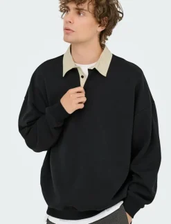 ONSJEFFREY VTG LS RUGBY SOLID POLO - Långärmade pikéer
